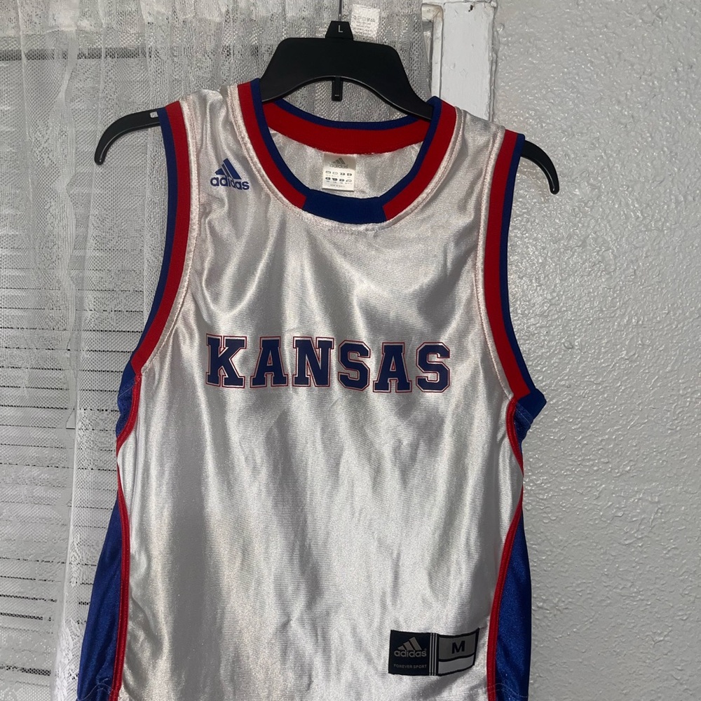 Custom Adidas Kansas Basketball Jersey